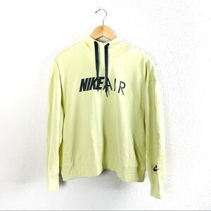 nike air hoodie womens medium yellow neon jacket pullover jacketm